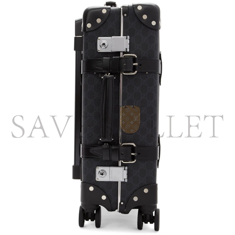 GUCCI BLACK GLOBE-TROTTER EDITION GG CARRY-ON SUITCASE (48*37*17cm)